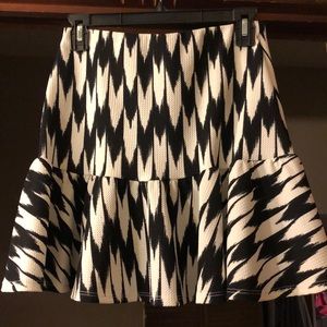 Black and white skirt